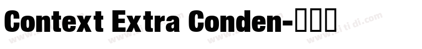 Context Extra Conden字体转换